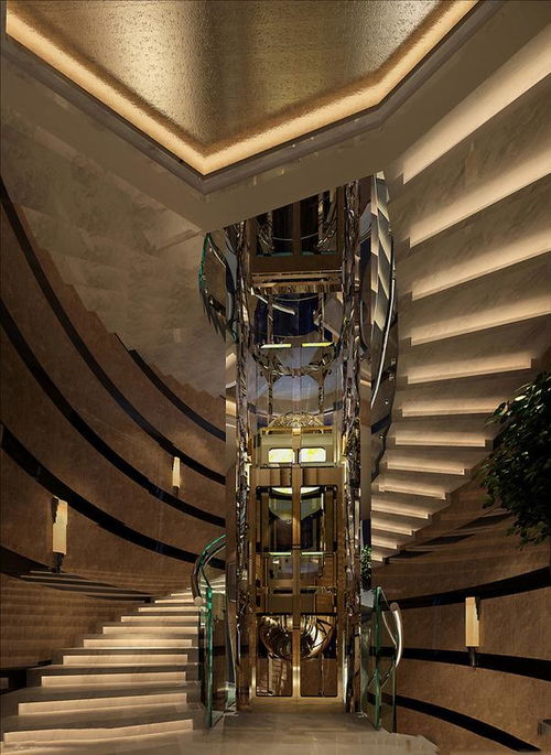 现代风格别墅电梯装修图片现代风格玻璃门图片效果图欣赏